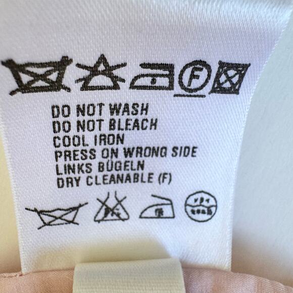 Escada Silk Fully Beaded Light Pink Slip Dress Size 38 / US 8 - Picture 11 of 12